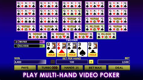 multi hand video poker free.
